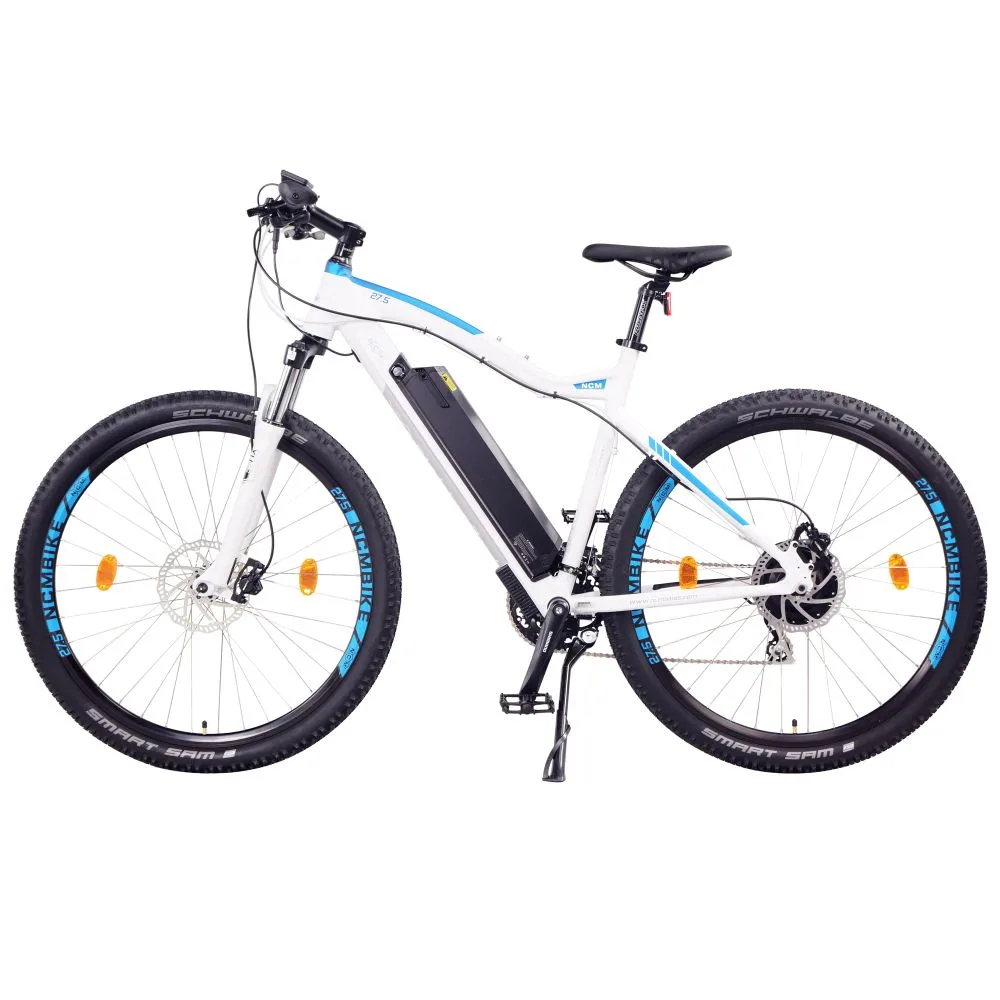 NCM Moscow Plus E-Mountainbike 27,5 Zll in Weiß – leistungsfähiges Elektro-MTB für Offroad-Abenteuer und anspruchsvolle Trails