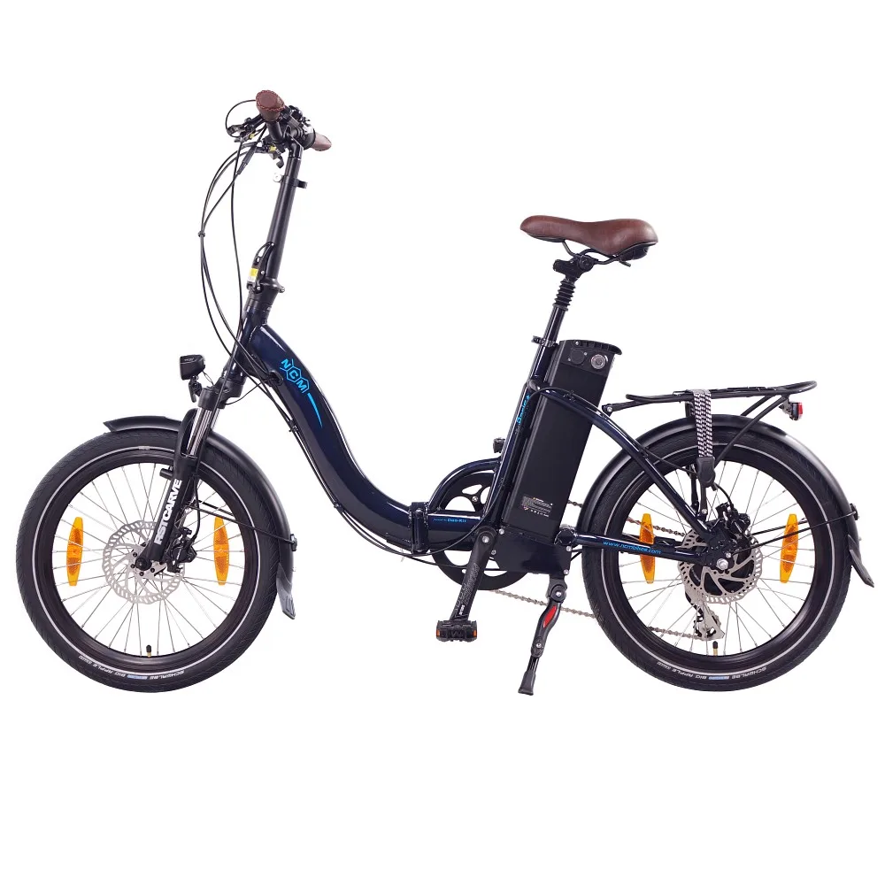 NCM Paris Plus E-Faltrad 20 Zoll in Dunkel-Blau – stylisches, kompaktes E-Bike für Stadtfahrten und Pendler