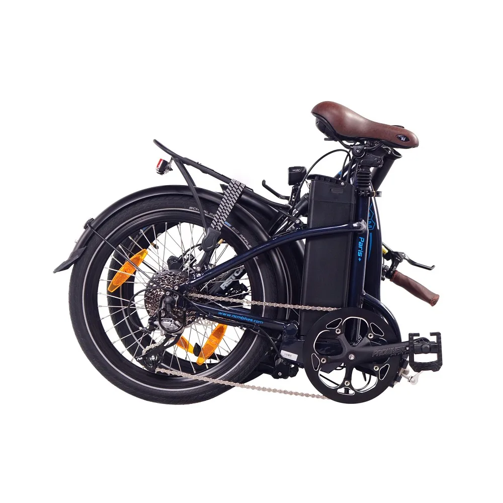 gefaltetes E-Bike der Marke NCM Paris Plus in Dunkel Blau