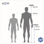 Größentabelle für E-Bikes mit Körpergröße und Schrittlänge zur passenden Rahmengröße