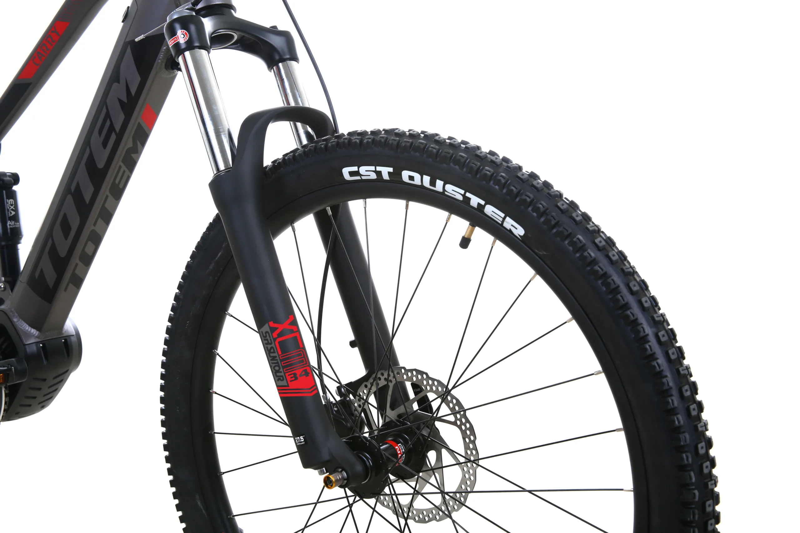 Federgabel am TOTEM E-Bike – Seitenansicht