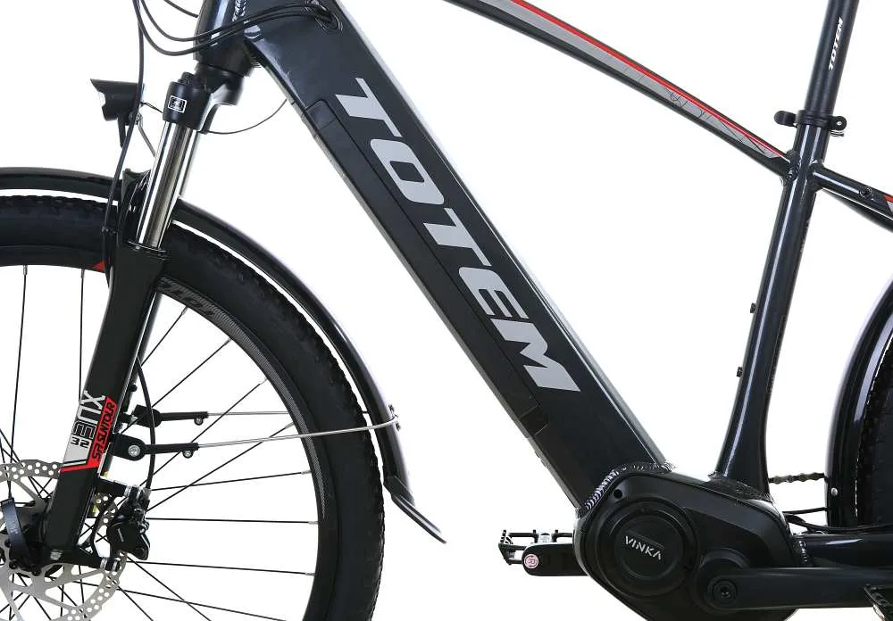 Detailaufnahme des Rahmens am TOTEM Mythos E-Bike