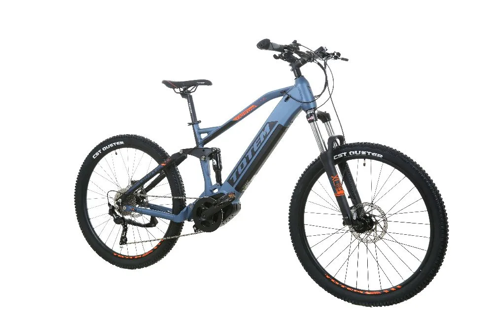 TOTEM Carry Pro E-Mountainbike in Blau – leistungsstarkes Elektro-MTB für anspruchsvolle Trails und Offroad-Abenteuer
