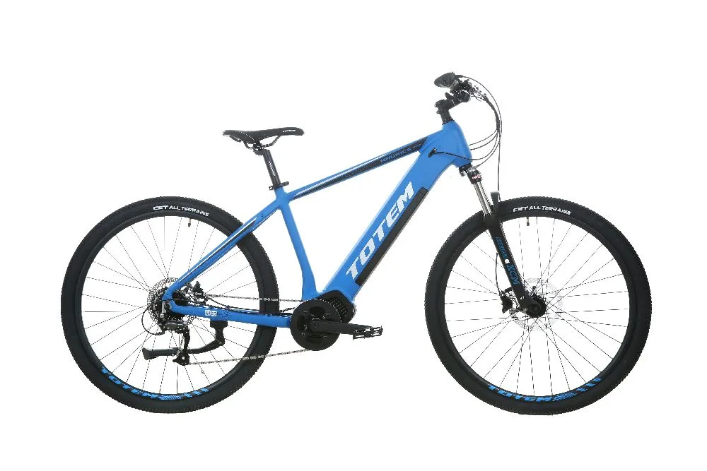 TOTEM Maurice Pro E-Mountainbike in Blau – robustes Elektro-MTB für Offroad-Trails und Outdoor-Abenteuer