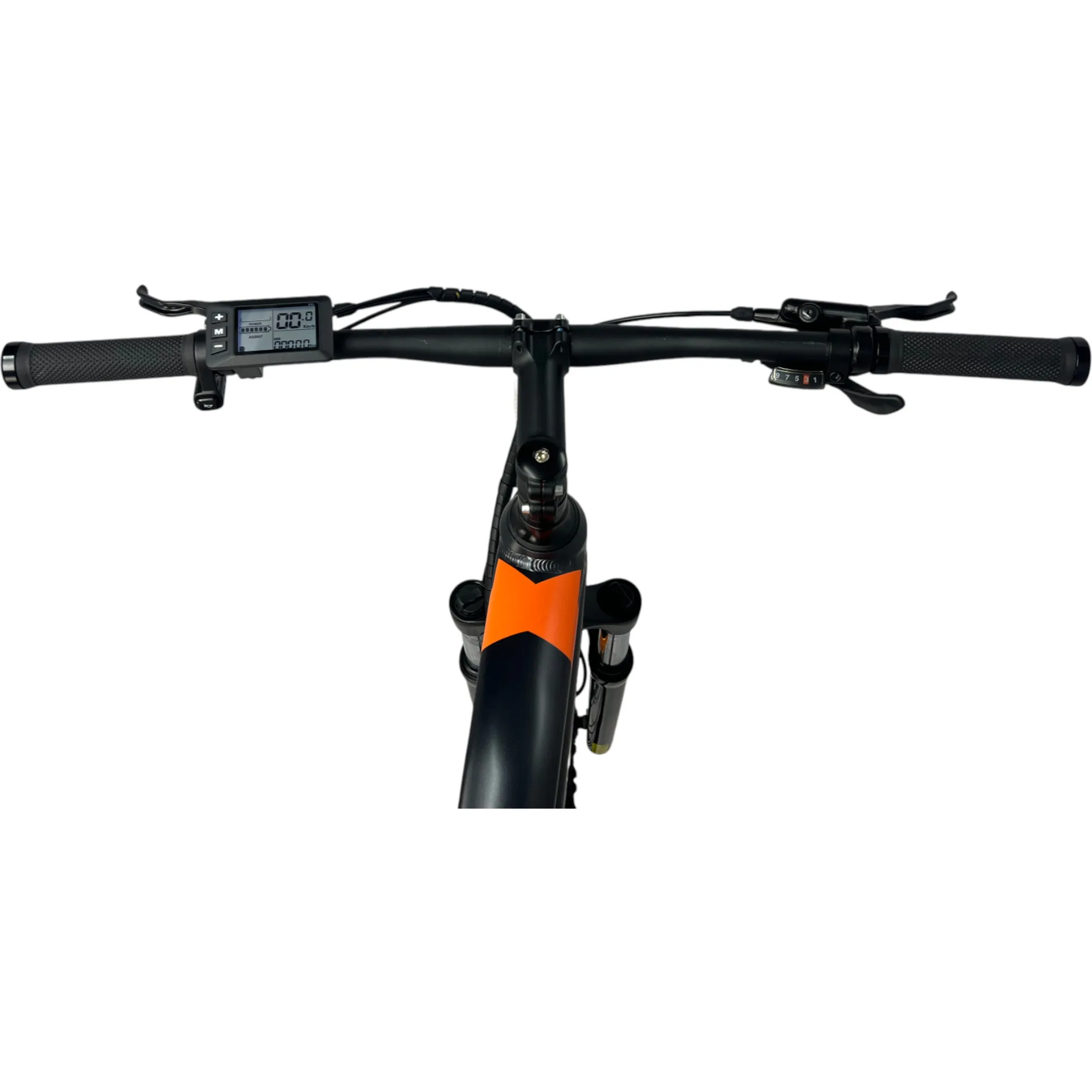 Lenker am E-Rock X1 MTB E-Bike – Seitenansicht