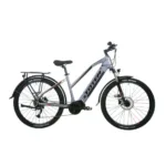 TOTEM Explorer E-Trekkingbike in Silver – robustes E-Bike für lange Touren und anspruchsvolle Trekkingstrecken