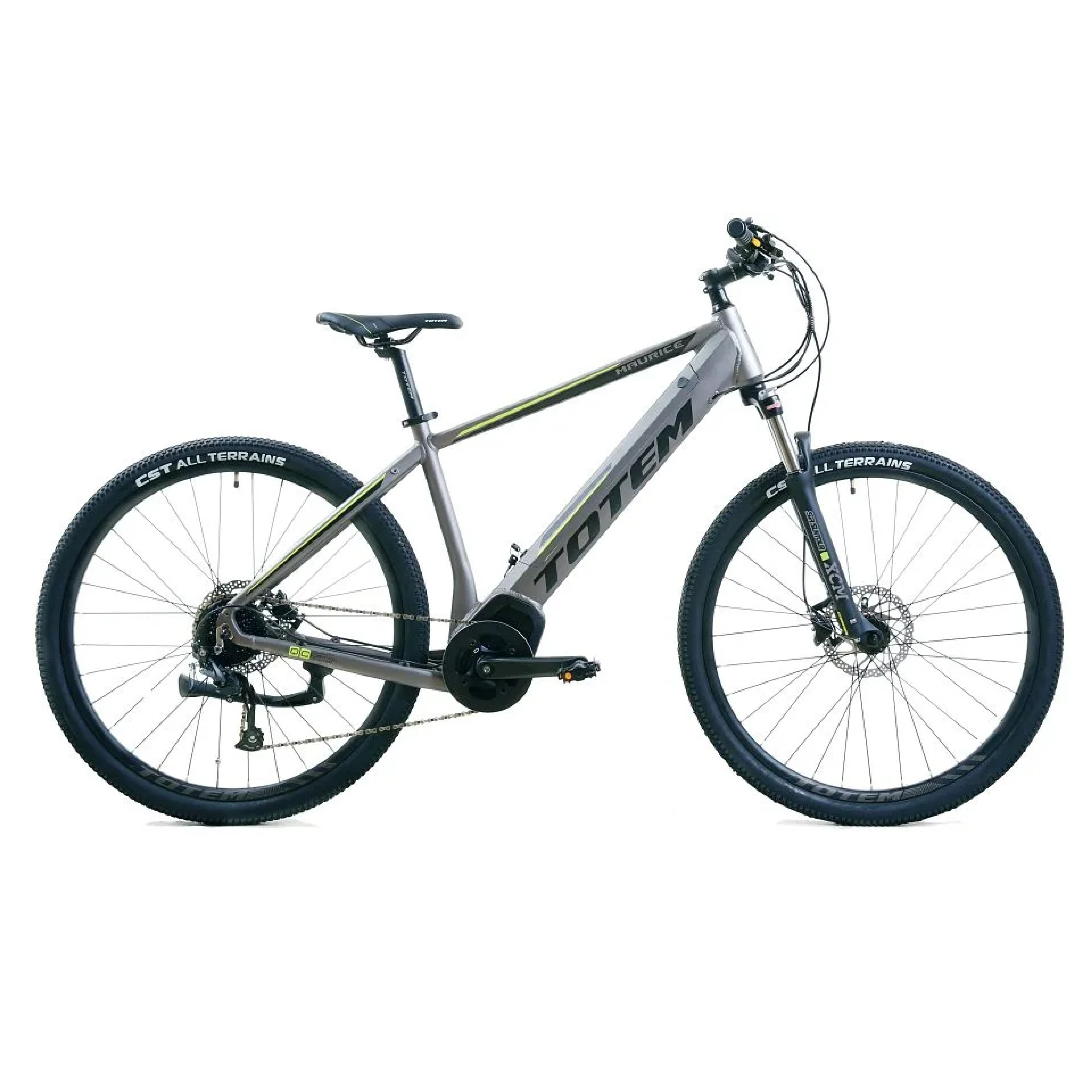 TOTEM Maurice E-Mountainbike in Silber – robustes Elektro-MTB für anspruchsvolle Trails und Offroad-Abenteuer