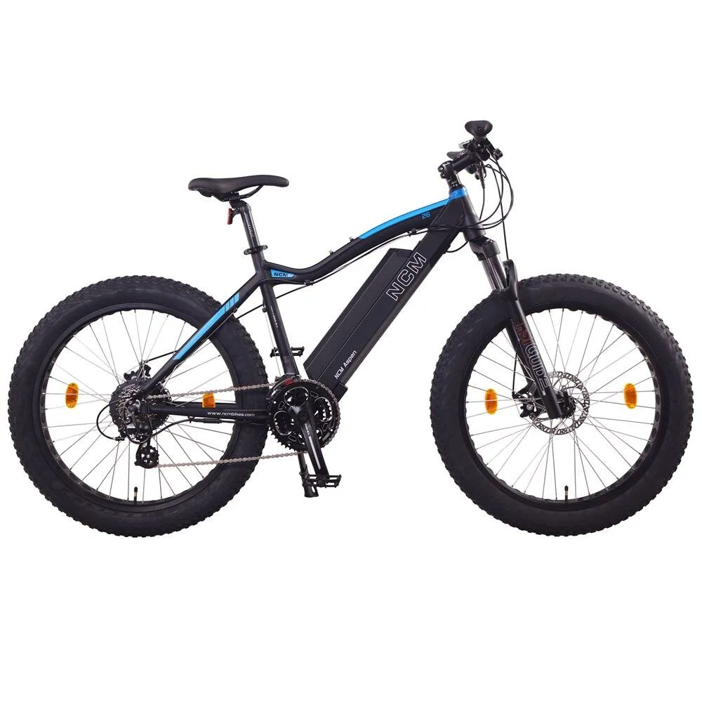 NCM Aspen E-Fatbike in Schwarz – robustes Elektro-Mountainbike für Offroad, Schnee und anspruchsvolles Gelände