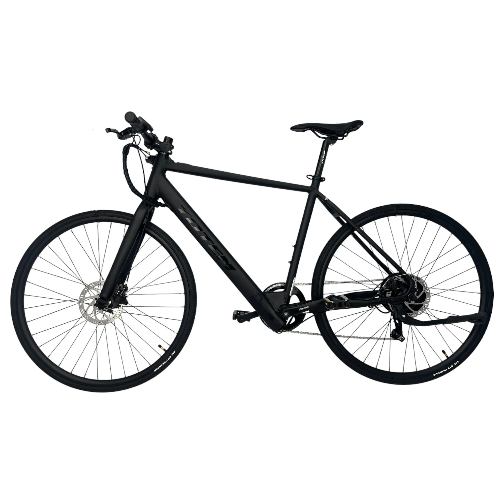 TOTEM Hemner E-Trekkingbike in Schwarz – robustes E-Bike für lange Touren und anspruchsvolle Trekkingstrecken