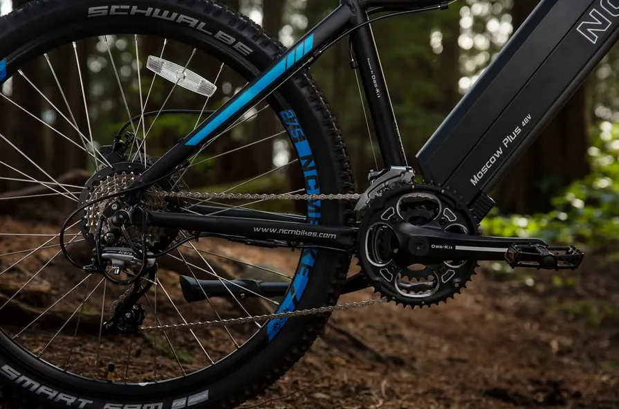 E-Bike mit Hinterradmotor – Beispiel für E-Bike Motoren Unterschiede in Aktion.“