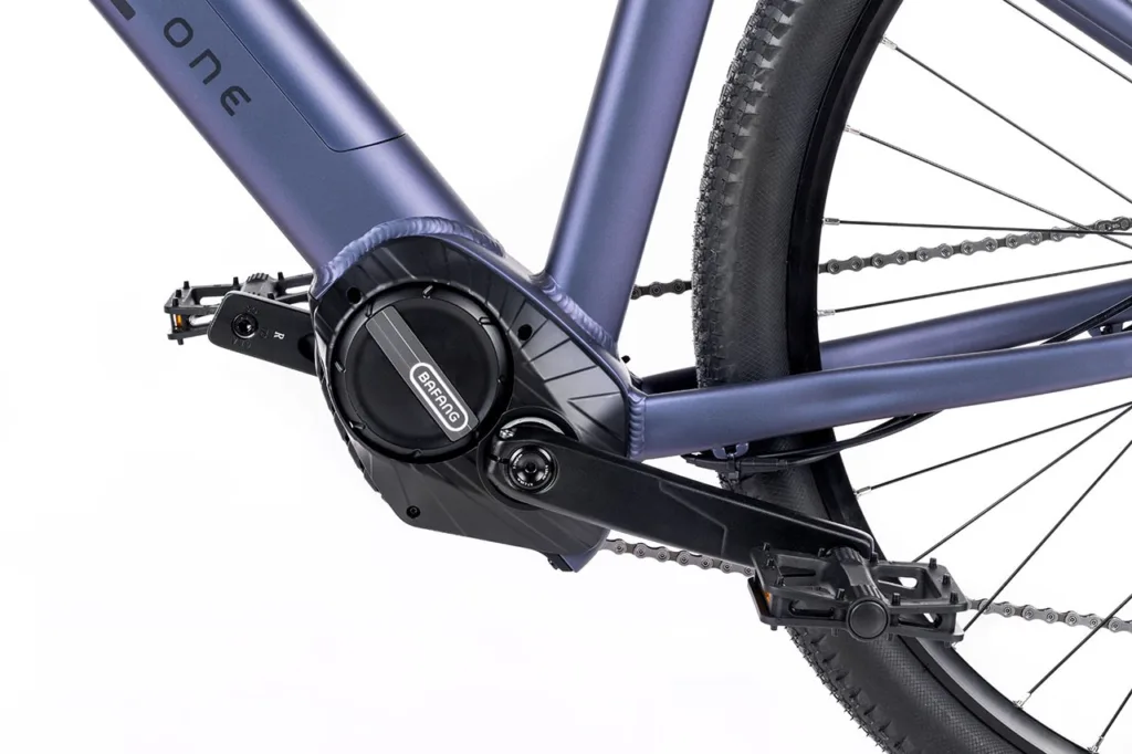 E-Bike mit Bafang Mittelmotor – zeigt die verschiedenen E-Bike Motoren Unterschiede.
