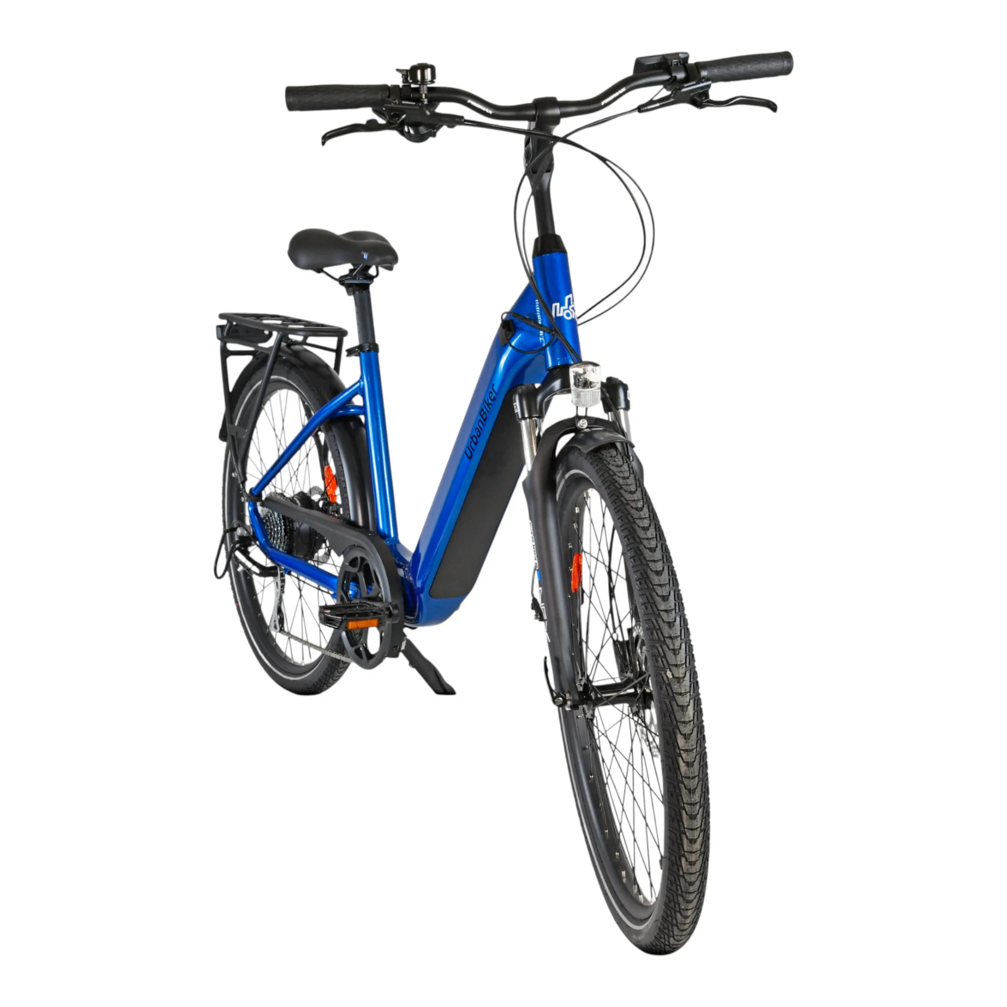 UrbanBiker UB100 E-Citybike in Blau – stylisches, komfortables Stadtrad für urbane Mobilität