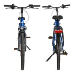 Hinteransicht mit zwei E-Bikes der Marke UrbanBiker UB100