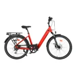 UrbanBiker UB100 E-Citybike in Rot – komfortables Stadtrad für urbane Fahrten und Pendler
