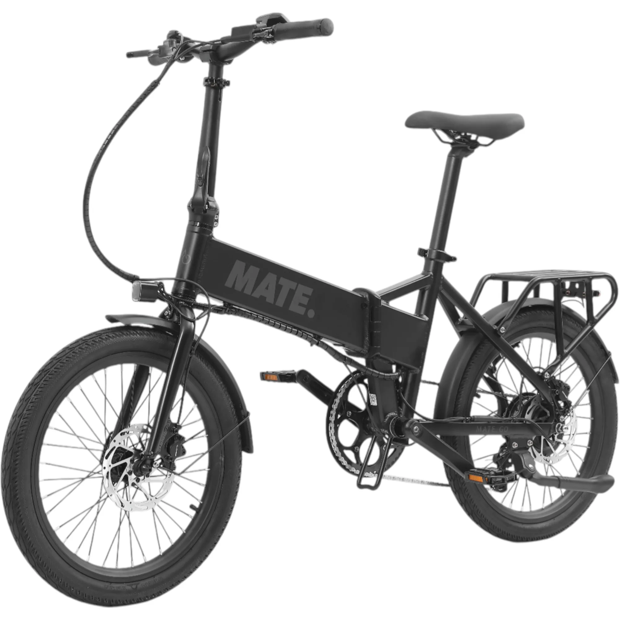 MATE GO E-Faltrad in Subdued Black– kompaktes, faltbares E-Bike für urbane Mobilität und Stadtfahrten