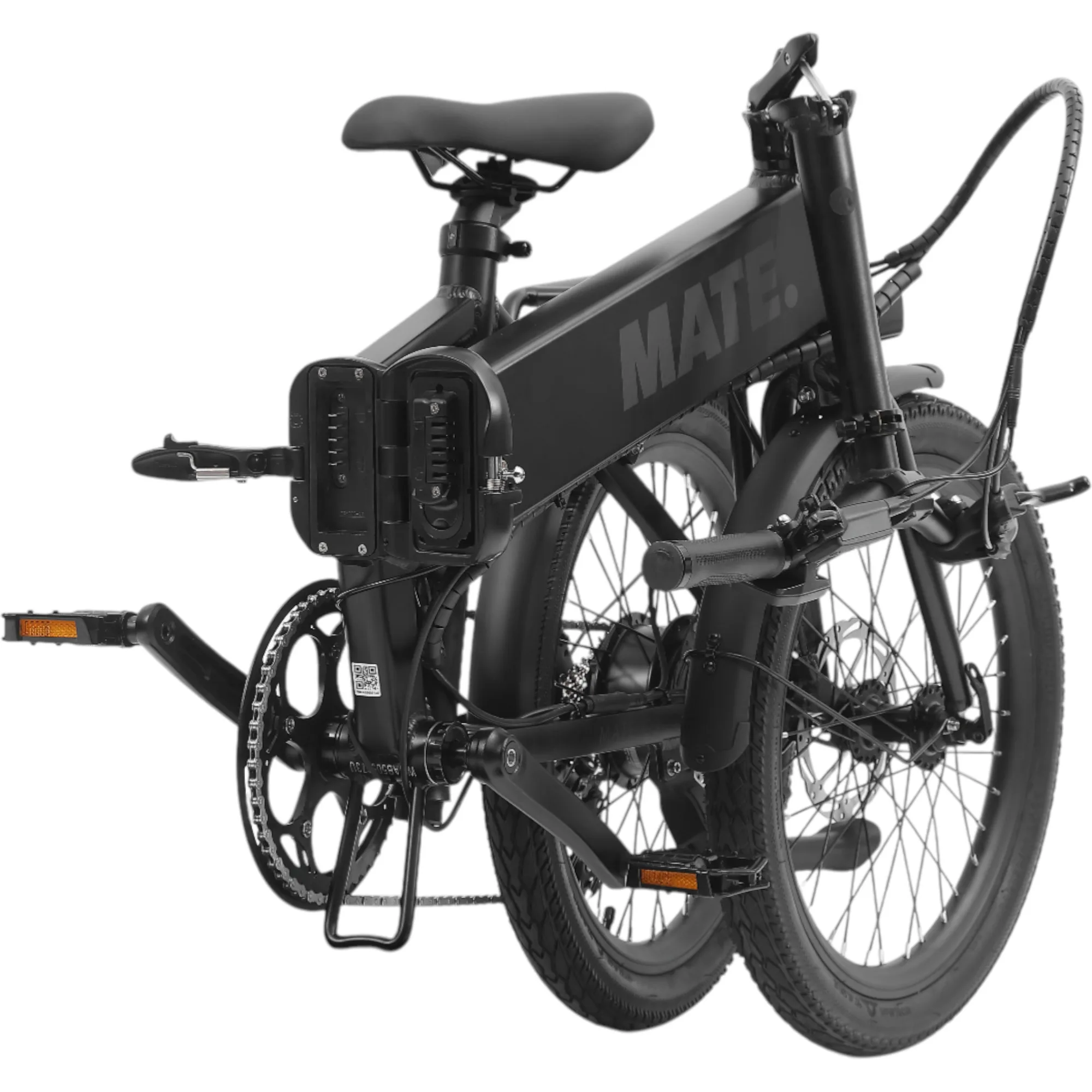 MATE GO Faltrad gefaltet in Schwarz