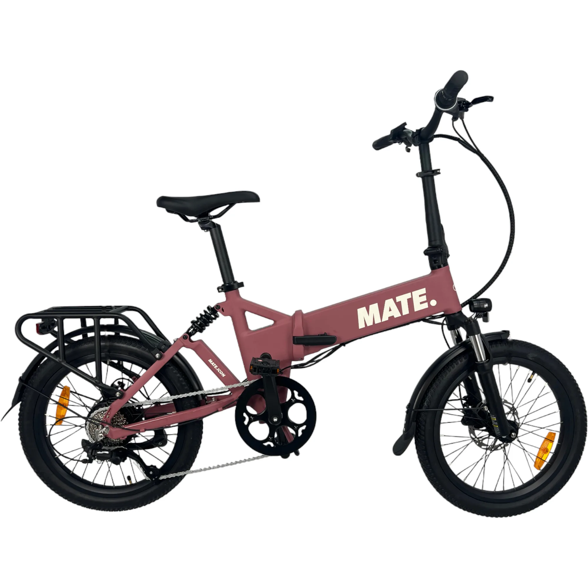 MATE ICON E-Faltrad in Soft Bloom – flexibles E-Bike für Stadtfahrten und Pendler