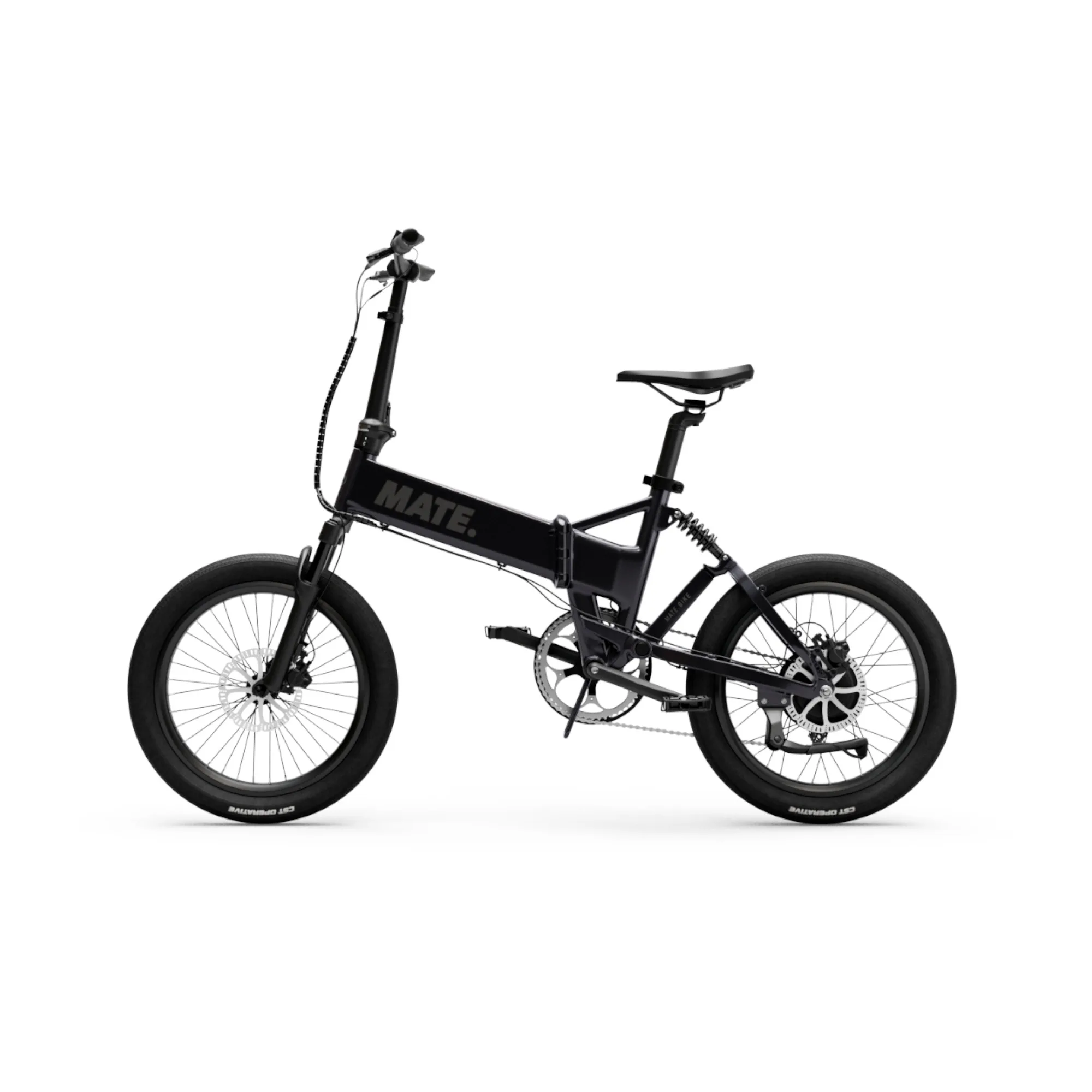 MATE FUSION Faltrad Subdued Black – kompaktes, leistungsstarkes E-Bike für urbane Mobilität