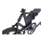 Detailaufnahme des Stoßdämpfers am Mate Icon E-Bike