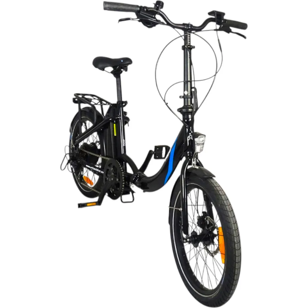 UrbanBiker Mini E-Faltrad in Schwarz – kompaktes, faltbares E-Bike für urbane Mobilität
