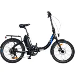 UrbanBiker Mini E-Faltrad in Schwarz – stylisches, kompaktes E-Bike für Stadtfahrten und Pendler