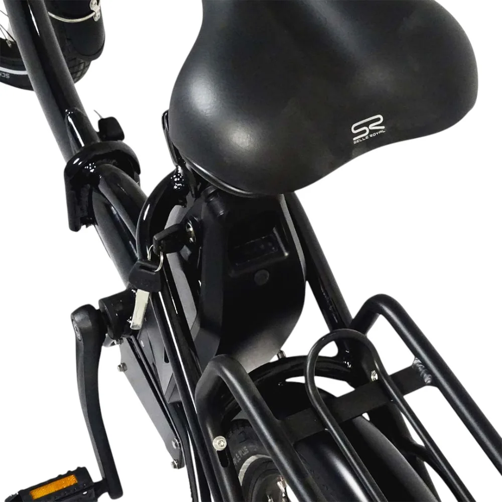 UrbanBiker Mini E-Bike Sattel – Nahaufnahme