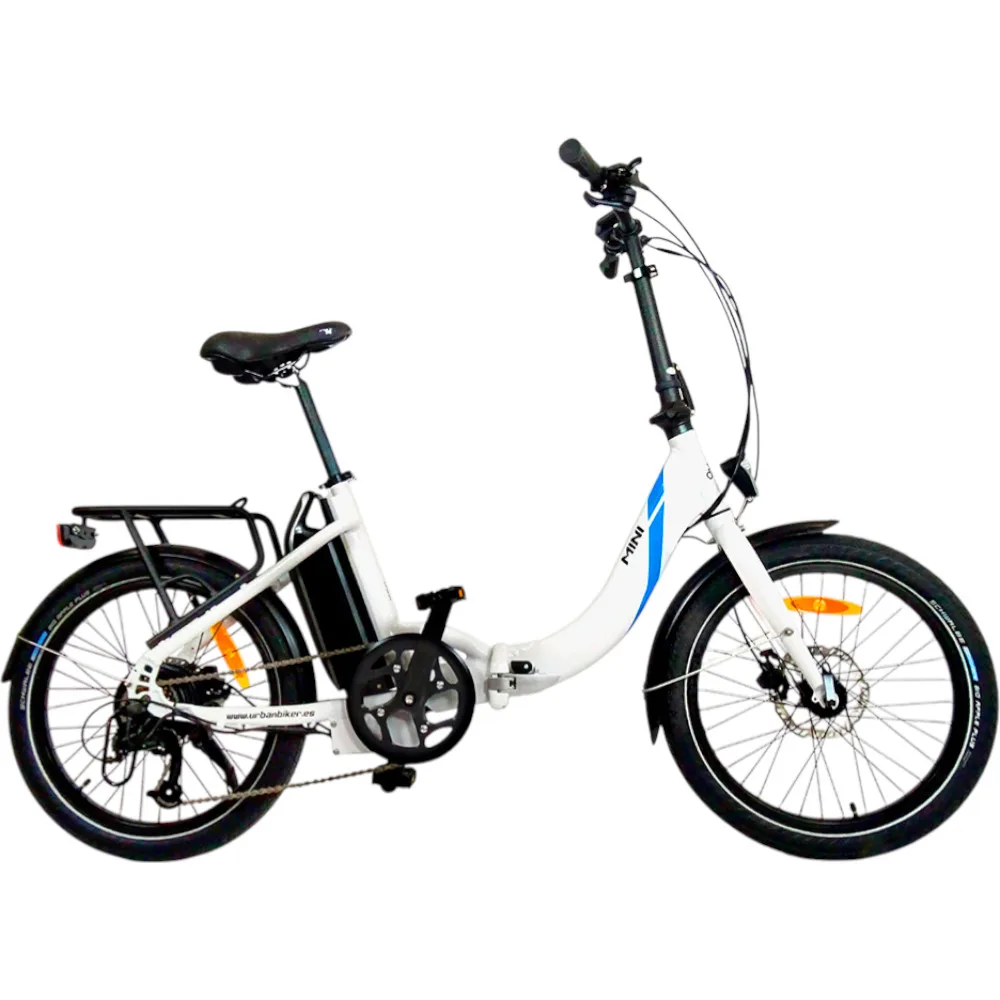 UrbanBiker Mini E-Faltrad in Weiß – kompaktes, faltbares E-Bike für urbane Mobilität