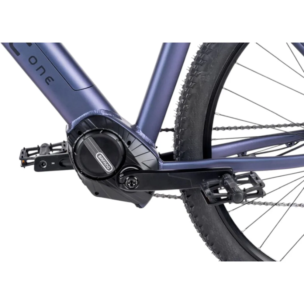 Mittelmotor der Marke Bafang eines Eonic One Adventure E-Mountainbikes – Detailaufnahme