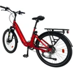 UrbanBiker UB200 E-Citybike in Rot – komfortables Stadtrad für urbane Fahrten und Pendler