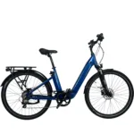 UrbanBiker UB200 E-Citybike in Blau – komfortables Stadtrad für urbane Fahrten