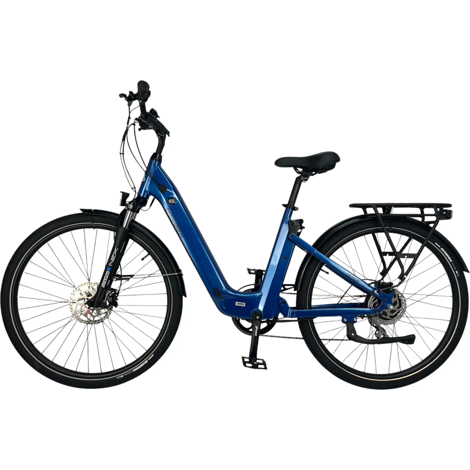 UrbanBiker UB200 E-Citybike in Blau – stylisches E-Bike für Stadt und Freizeit