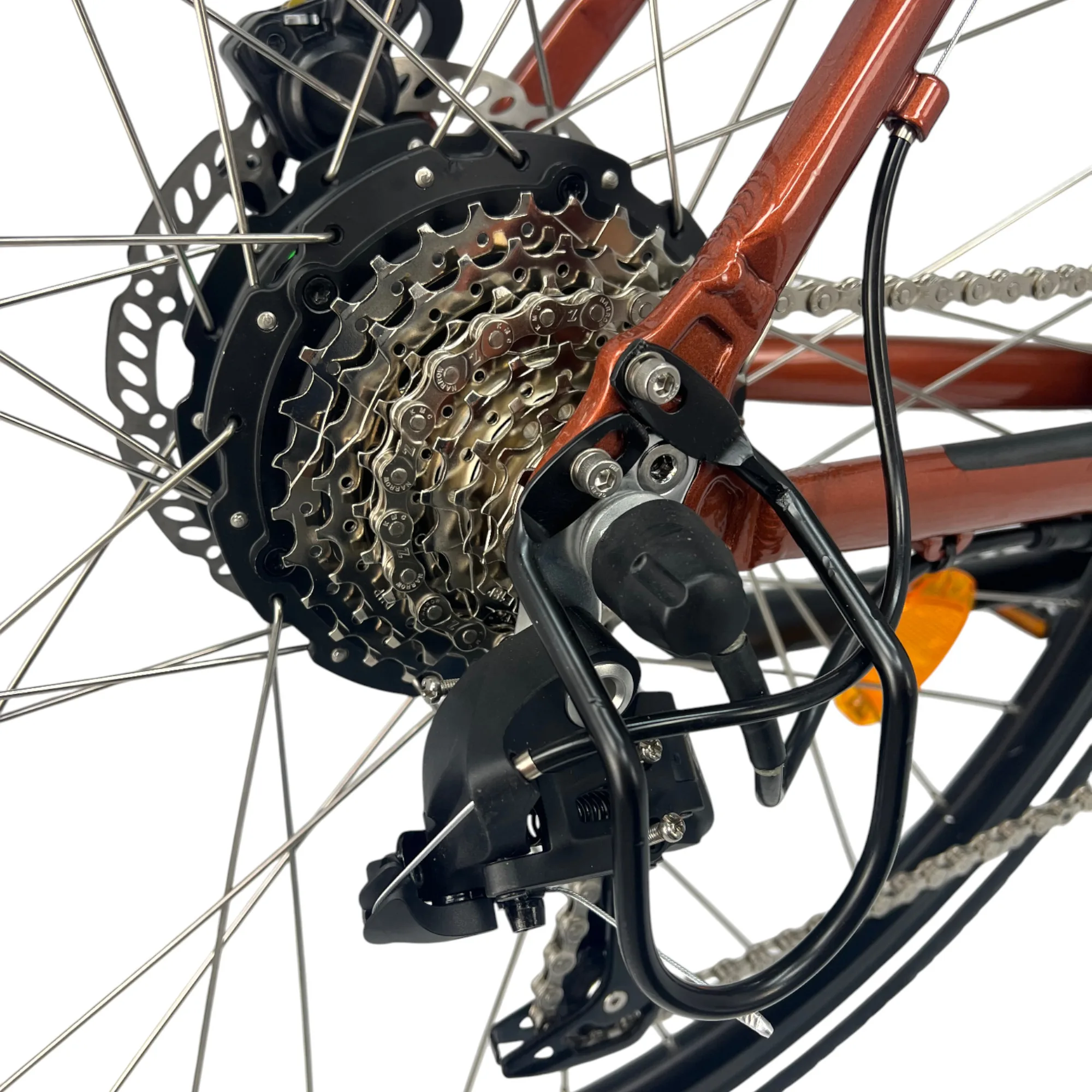 NCM C7 City E-Bike Schaltung – Nahaufnahme