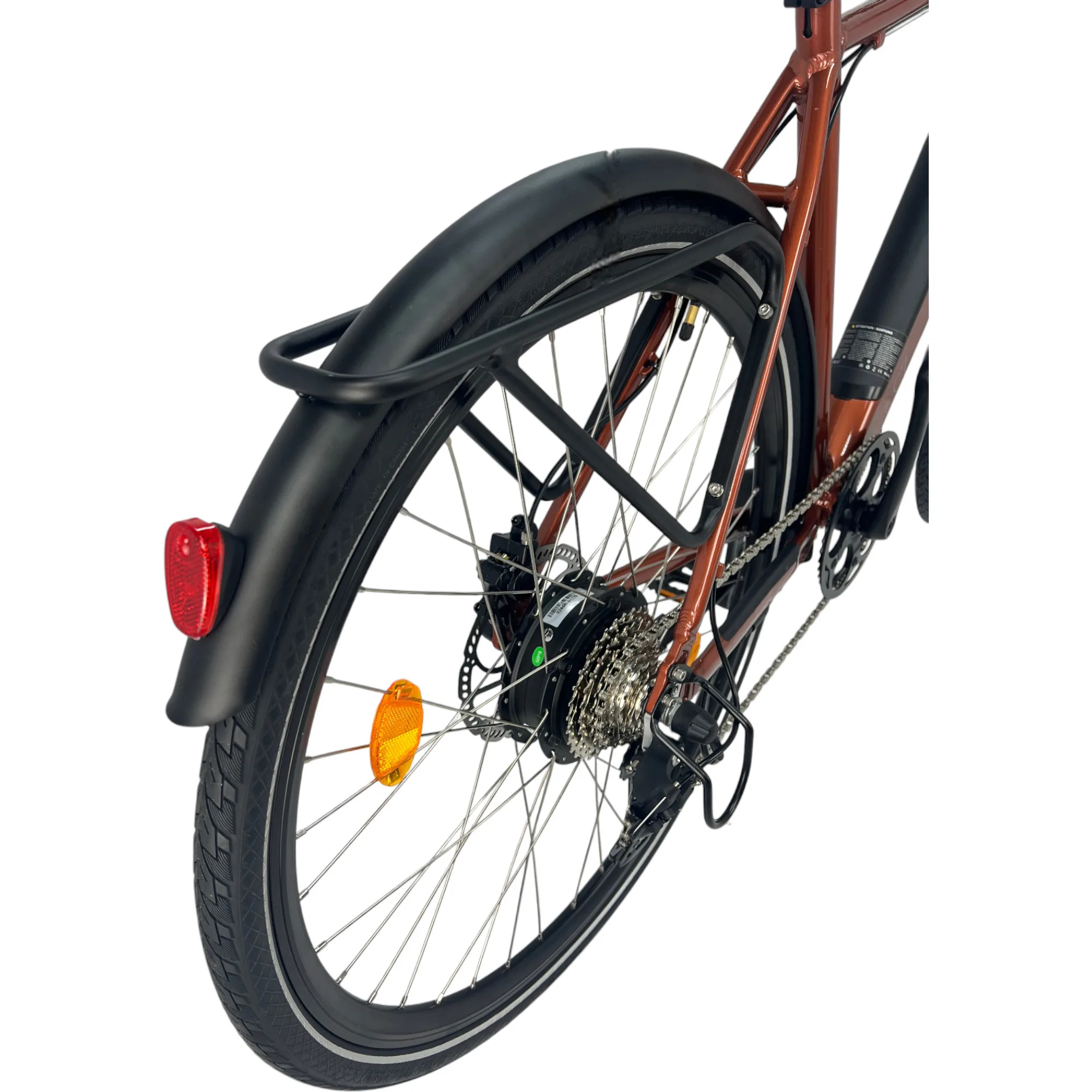 Reifen eines NCM C7 City E-Bikes – Detailaufnahme