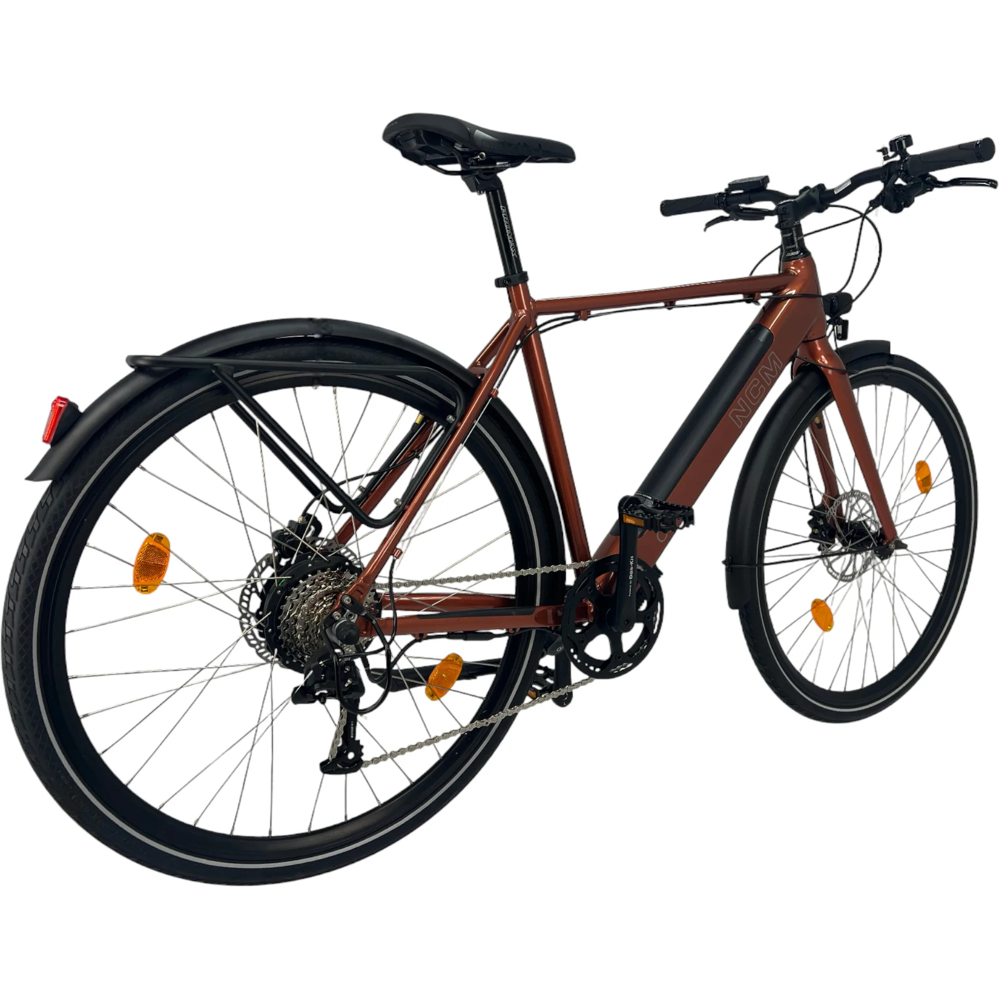 NCM C7 E-Trekkingbike in Ziegelrot – komfortables E-Bike für urbane und ländliche Strecken