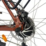 Heckmotor eines NCM C7 City E-Bikes – Nahaufnahme